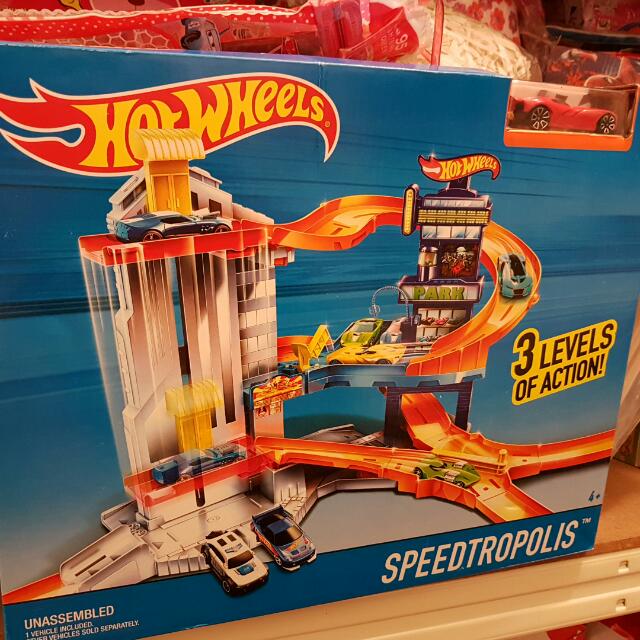 Hot wheels workshop track builder speedtropolis track set top