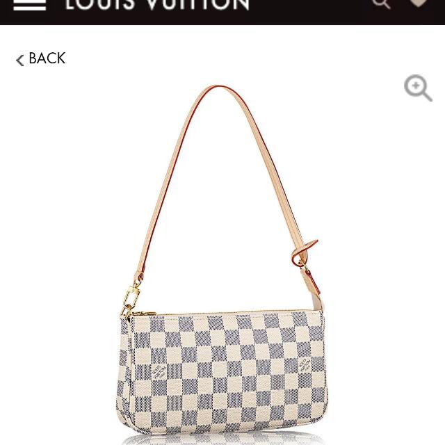 LV pochette accessoires Damier azur bag, Luxury, Bags & Wallets on Carousell