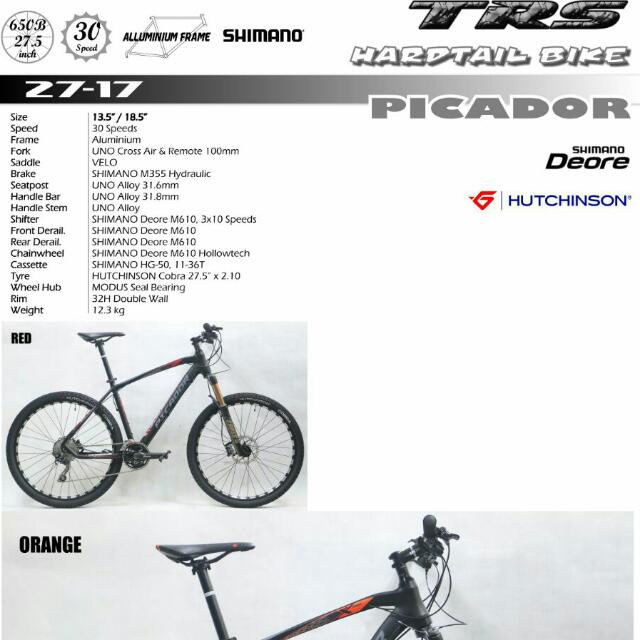 new trs 27.17 mtb 27.5 hight end mtb bike e with 10x3 speed .super light Sports Equipment Bicycles Parts Bicycles on Carousell