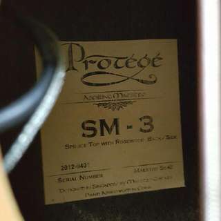 MaestroProtege  SM-3 Electric Acoustic Cuttaway GA