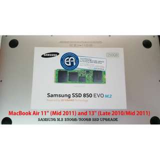SSD Upgrade for MacBook Air 11" (Mid 2011) and 13" (Late 2010/Mid 2011)