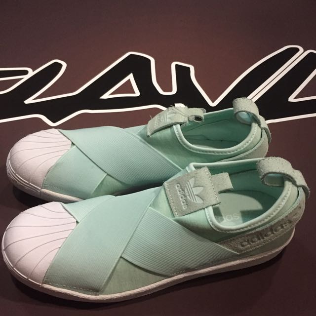 superstar slip on Green