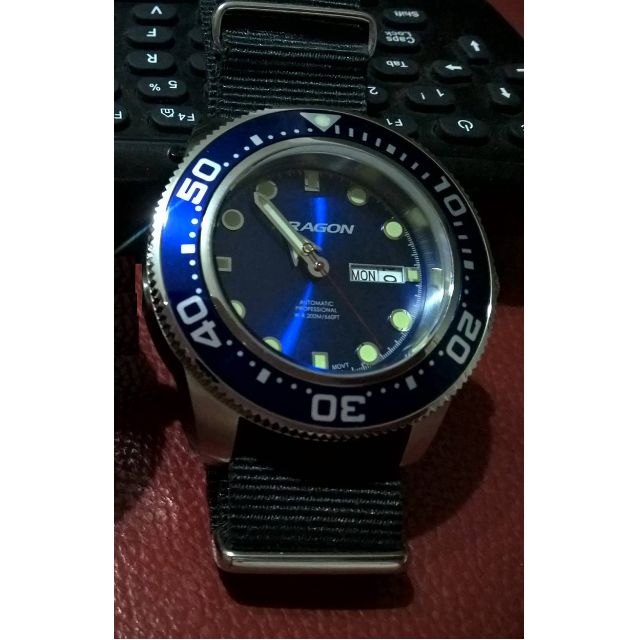 Aragon Divemaster NH36A 45mm Mobile Phones Gadgets Wearables Smart Watches on Carousell