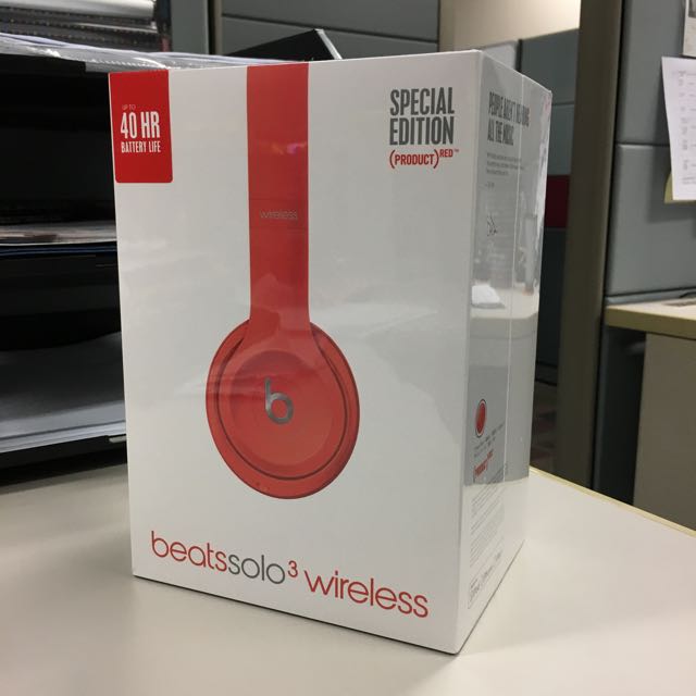 beats solo 3 wireless red special edition