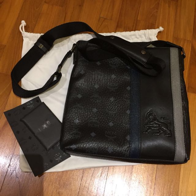 mcm men sling bag