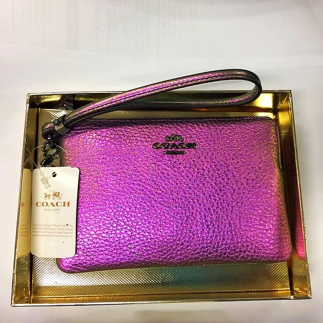 Coach hologram wristlet best sale