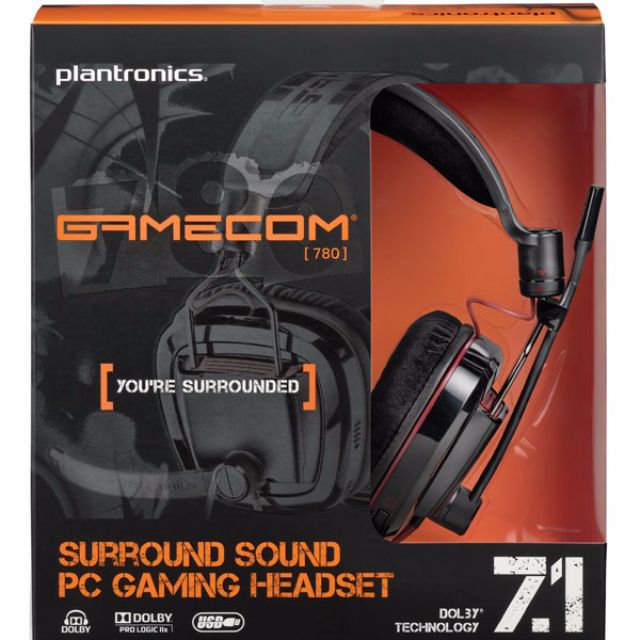 Plantronics 780 Gamecom Gaming Usb Headset With 7 1 Surround Sound