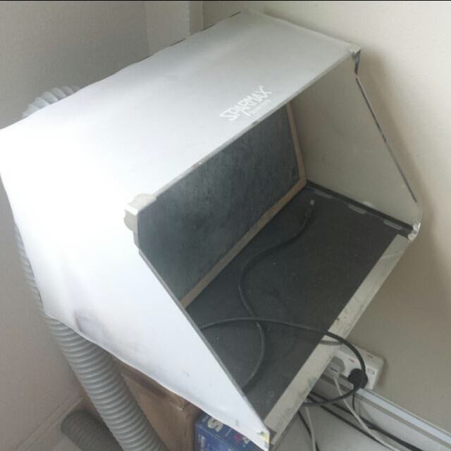 sparmax spray booth for gundam, Hobbies & Toys, Toys & Games on Carousell