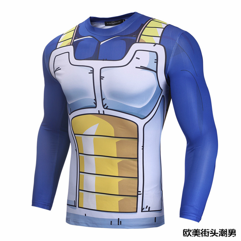 Compression Rashguard Dragon Ball Vegeta Mma Bjj Muay Thai
