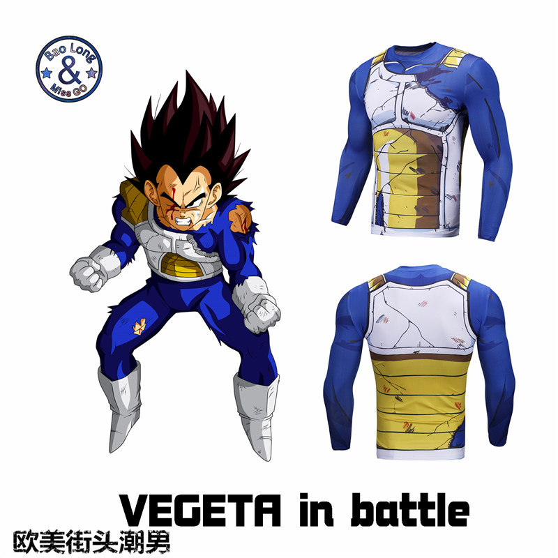 Compression Rashguard Dragon Ball Vegeta Mma Bjj Muay Thai