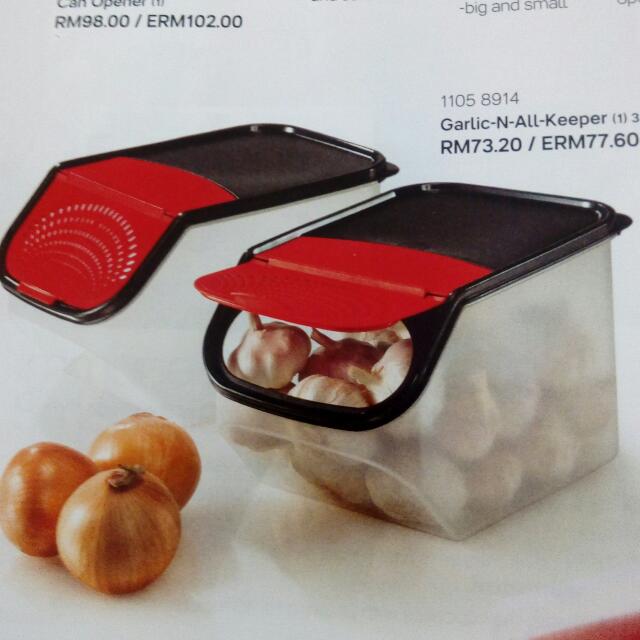 Tupperware Garlic Keeper, Furniture & Home Living, Kitchenware