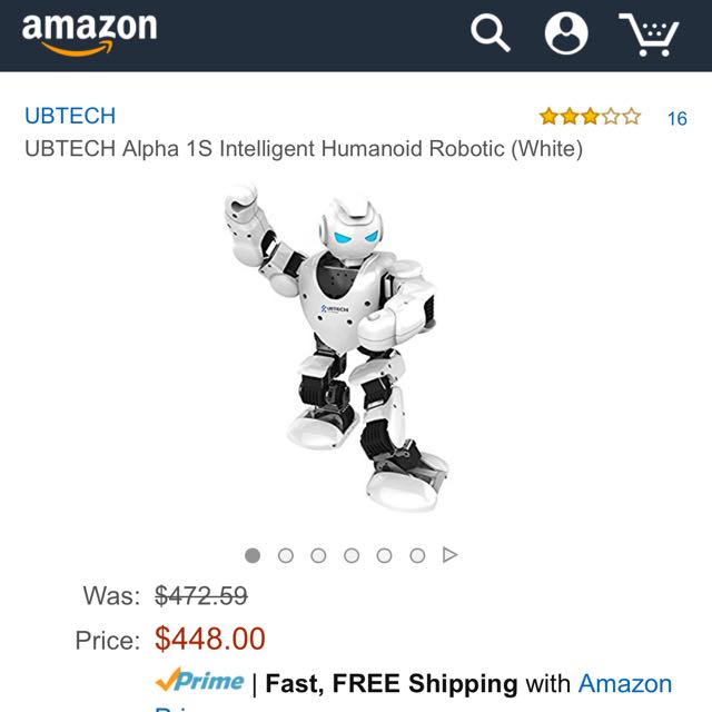 ubtech alpha 1s intelligent humanoid robotic