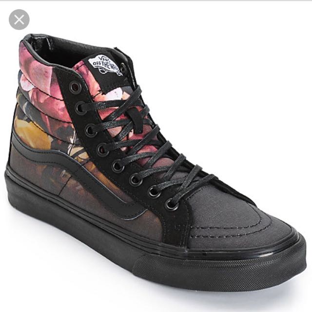 sk8 hi vans floral