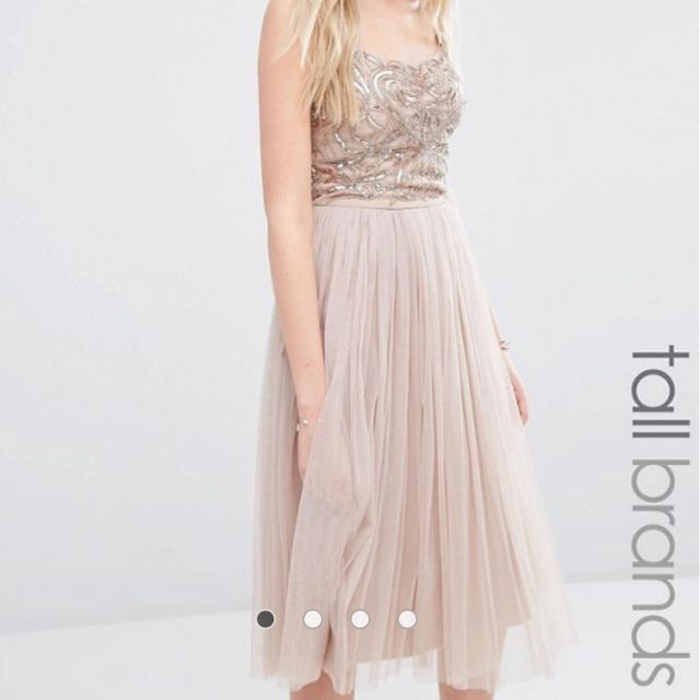 ASOS Maya Tall Cami Strap Midi Dress With Tulle Skirt And Embellishment Women s Fashion Dresses Sets Dresses on Carousell