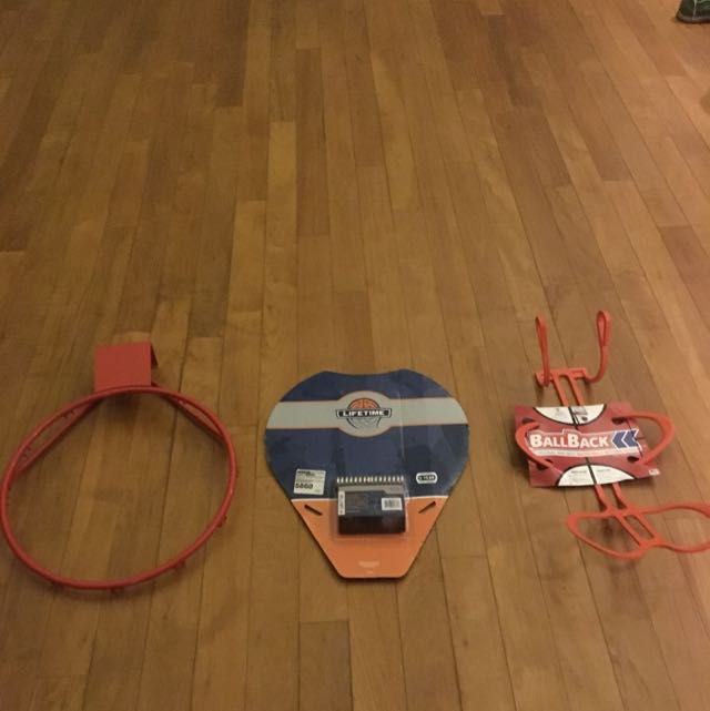 Basketball Rim, Self Rebounder, Net With Springs, Sports Equipment