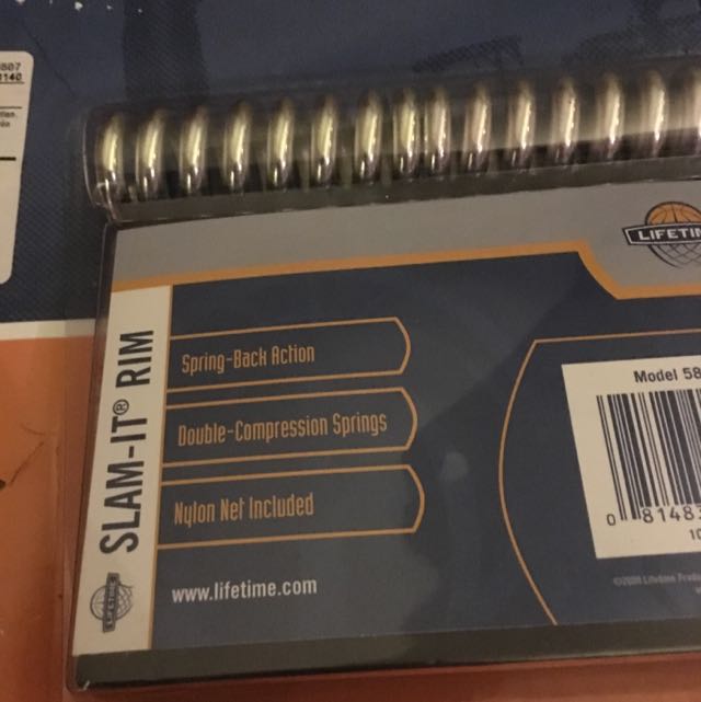 Basketball Rim, Self Rebounder, Net With Springs, Sports Equipment