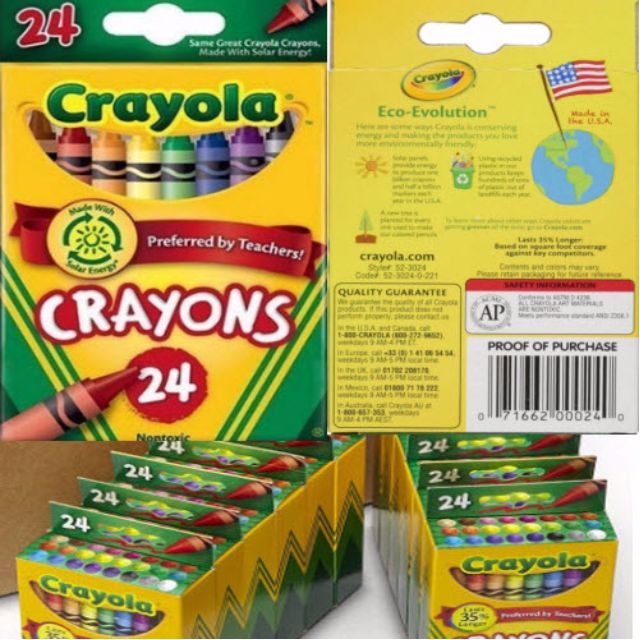 BN 5 set of Crayola Crayons 24 sticks w Coloring book CNY Chinese