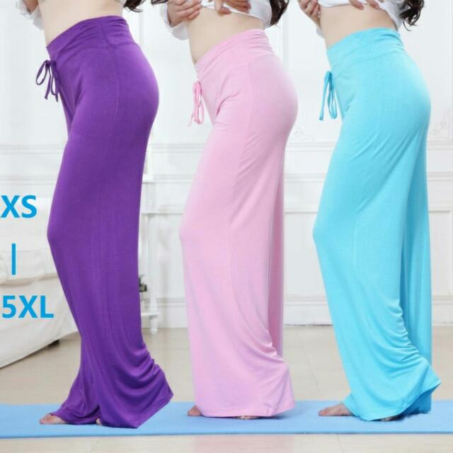 Cute Yoga Pants Comfortable Loose Fit With Strings Attached To