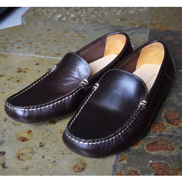 Dark Brown Hush Puppies Driving Loafers 