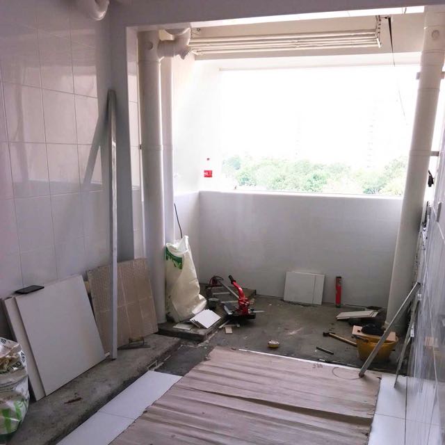 Hacking Service Hdb Bto Service Yard Wall Home Services Renovations On Carousell