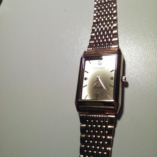 Citizen 23k sale gold plated