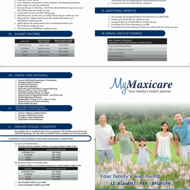 My Maxicare Comprehensive Health Card Plan, Business ...