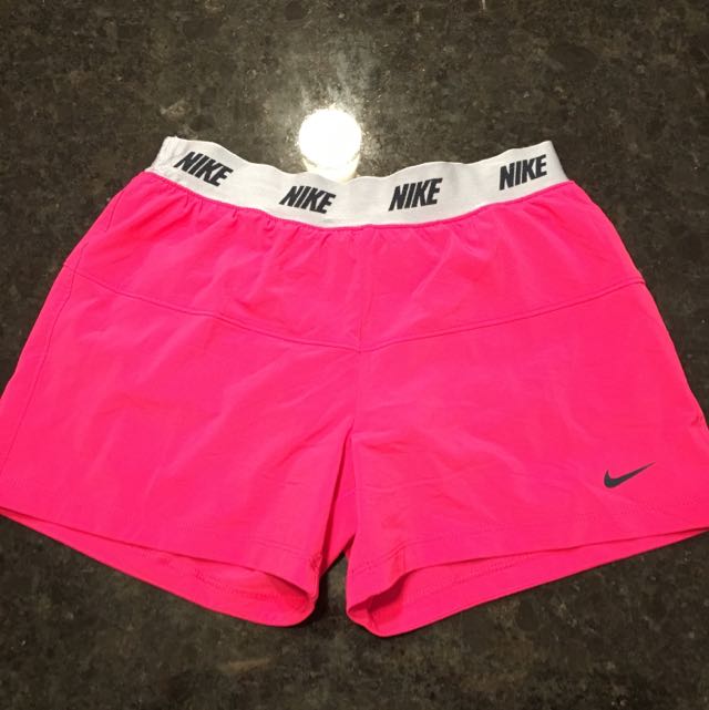 pink nike dri fit shorts