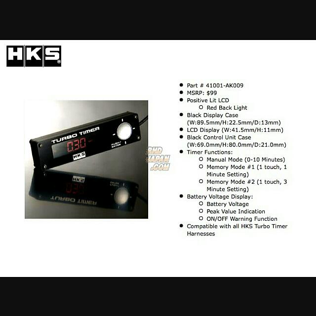 Turbo Timer (Category: Engine) located in Singapore. Submitted by reverse_blitz (Listing ID 85106580, Image 3). Description: Shop closing ! Stock clearance ! last set ! act fast ! before it gone ! ~brandnew ~BLUE LED ONLY ~spec refer pic #3 pls see my otherz hot itemz ! my pain your gain! fast deal sms/whatsapp Casper 98990234 *unable to reply 11am-5pm *ONLY COLLECTION @* payalebar singpost centre/square pick up point weekday after 9pm. pls infor
