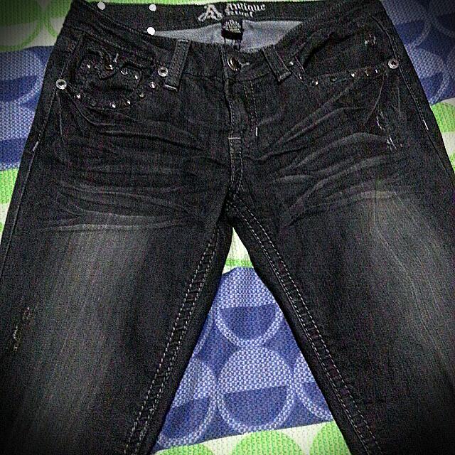 Antique Rivet Jeans, Women's Fashion 
