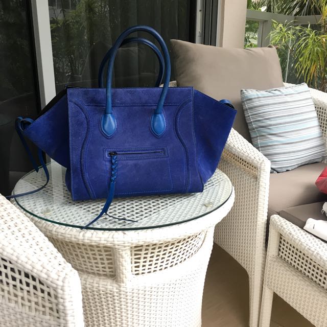 Celine suede top phantom bag