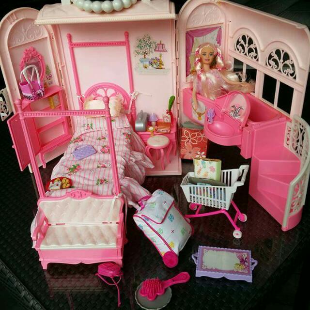 barbie doll bedroom and bathroom