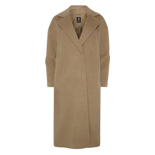 Camel Wool Mix Crombie Coat price reduced