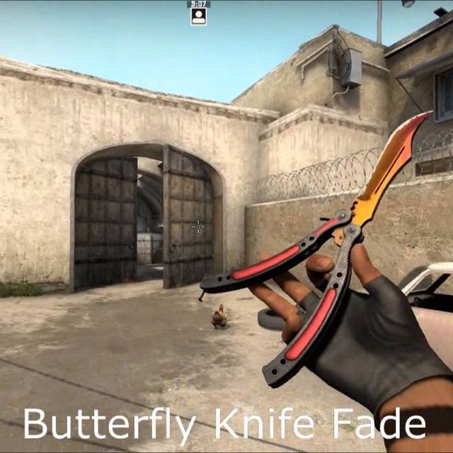 Csgo Butterfly Knife Fade, Video Gaming, Gaming Accessories, Game Gift