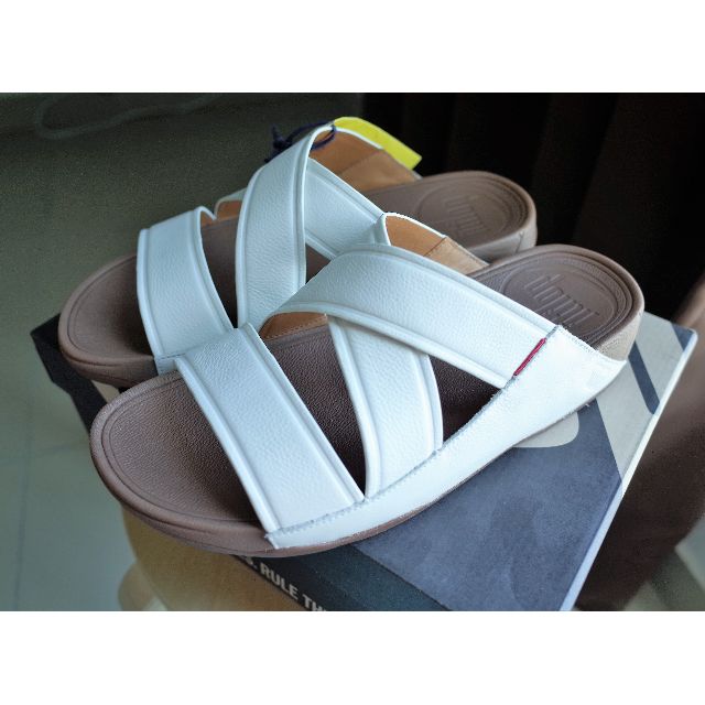 FitFlop CHI LEATHER SLIDE SANDALS UK10 US11 EU44