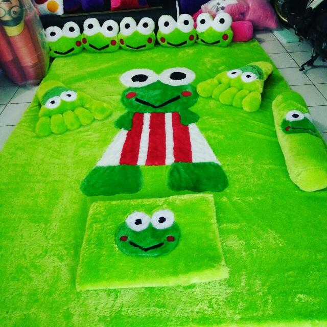 Karpet Karakter Keroppi Design Amp Craft Handmade Goods