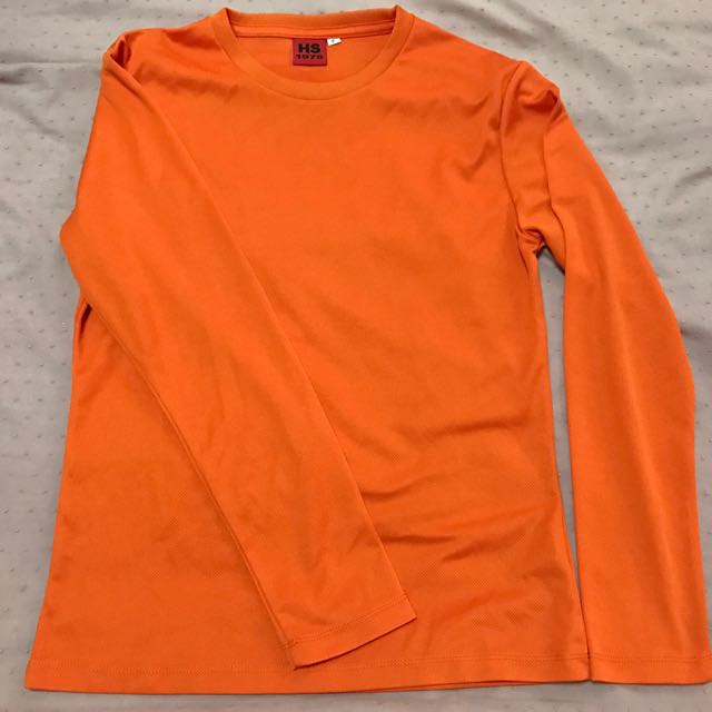 orange long sleeve dri fit