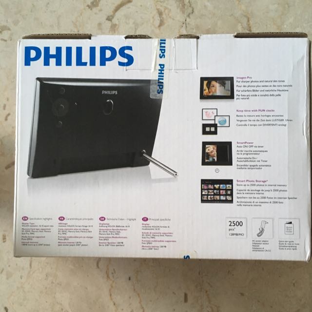 Philips Digital Photo Frame SPF1207, Furniture & Home Living, Home