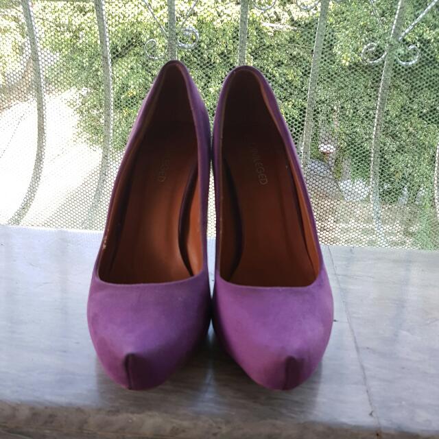 3 inch purple heels