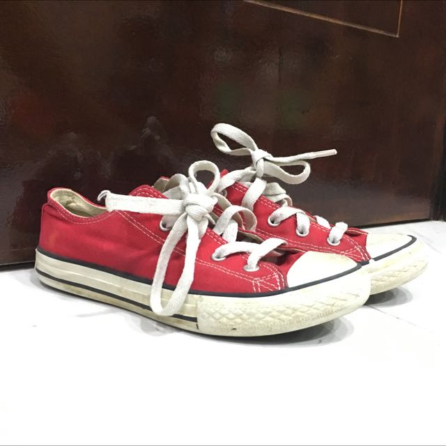 womens red converse sneakers