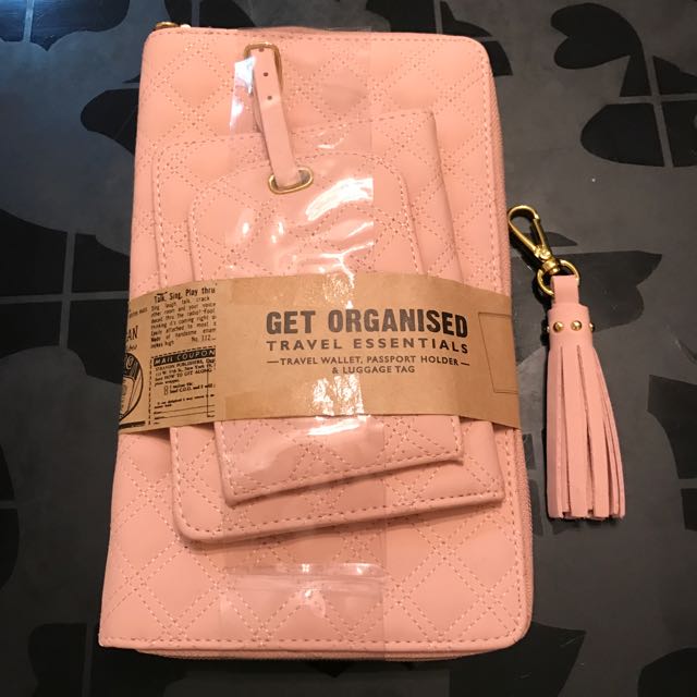 passport holder and luggage tag set