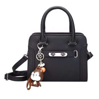 NS7746 Black, Pink - Tas Kantor, Tas Pesta - Hand Bag, Tas Selempang - Tas Wanita Murah - Tas Import
