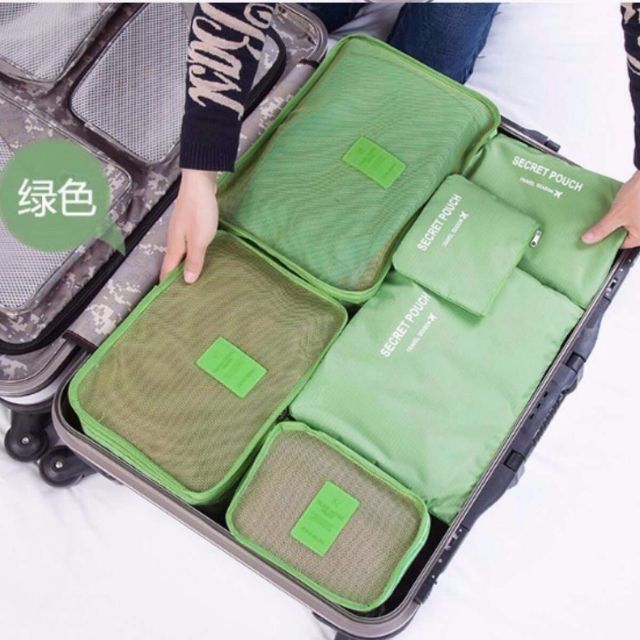 6 piece travel organiser
