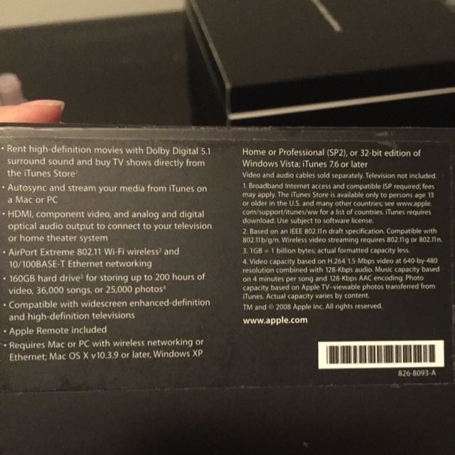 Apple TV (Category: TVs & Entertainment Systems) located in Perth. Submitted by former.cabin.crew (Listing ID 85477285, Image 3). Description: .