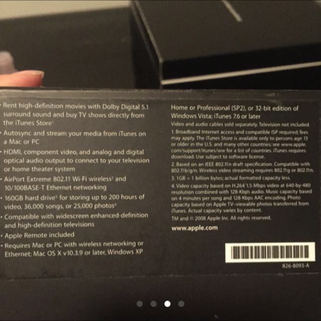 Apple TV (Category: Mobile & Tablet Accessories) located in Perth. Submitted by former.cabin.crew (Listing ID 85480193, Image 3). Description: .