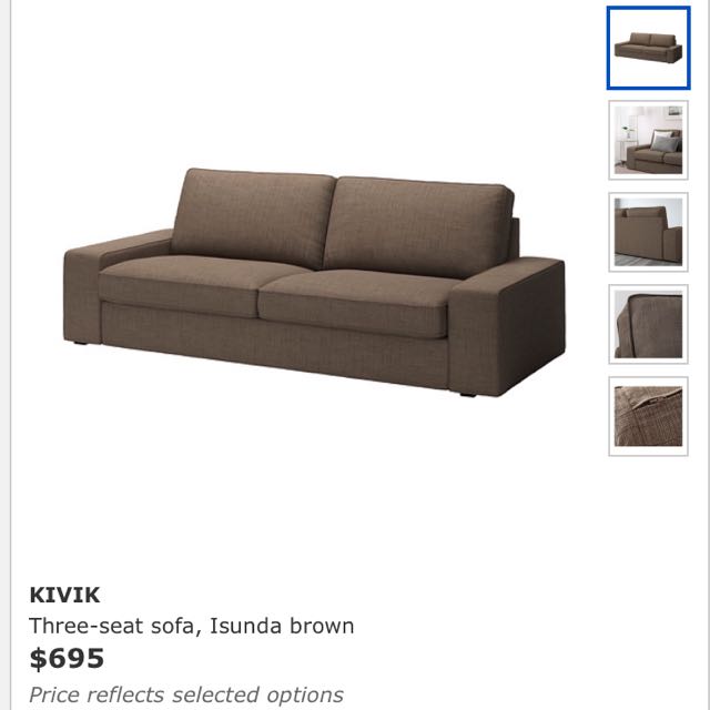 Ikea kivik store 3 seater chaise