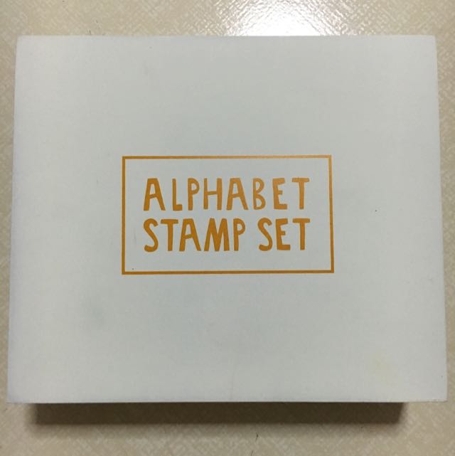 Kikki K Alphabet Stamp Set, Hobbies & Toys, Stationery & Craft, Craft