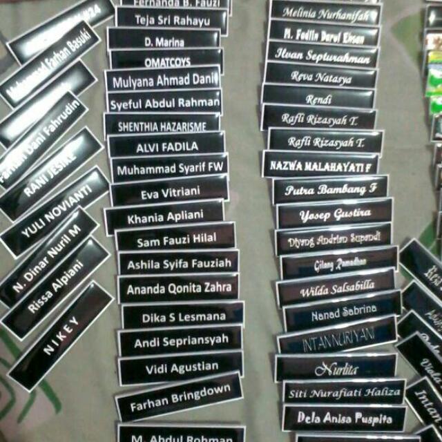 Name Tag Nama Dada Sekolah Murah Serba Serbi Preorder Di Carousell