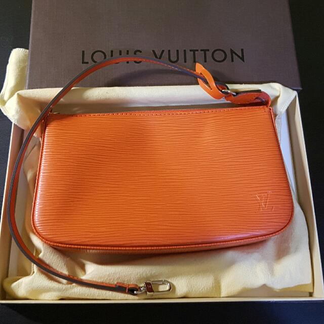 Louis Vuitton Piment Epi Leather Pochette Accessoires NM Bag at