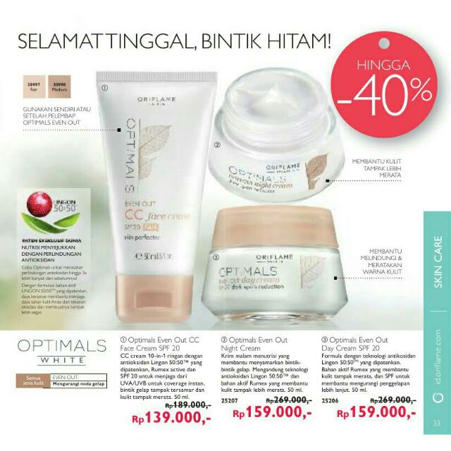 Optimals Even Out Night And Day Cream Kesehatan Kecantikan Rias Wajah Di Carousell