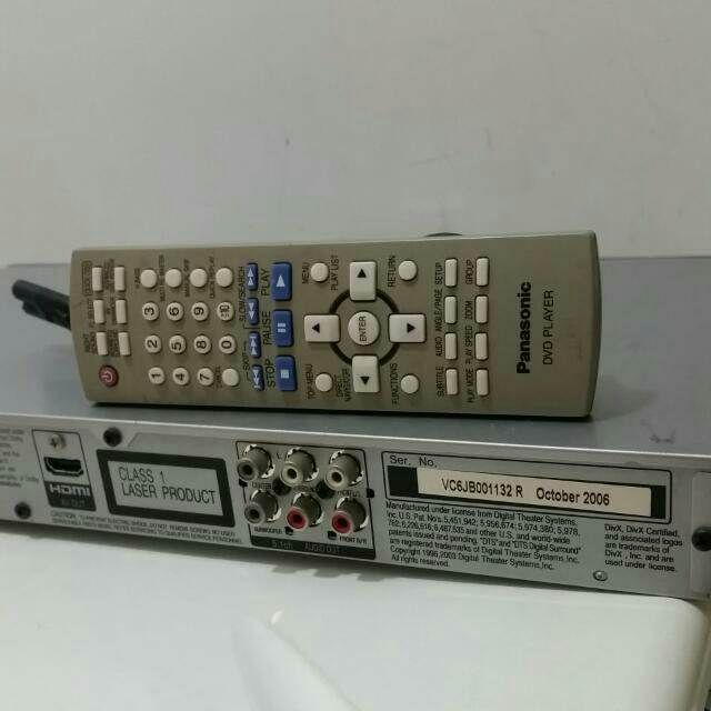 Panasonic DVD/CD Player (DVDS52), Hobbies & Toys, Music & Media, CDs